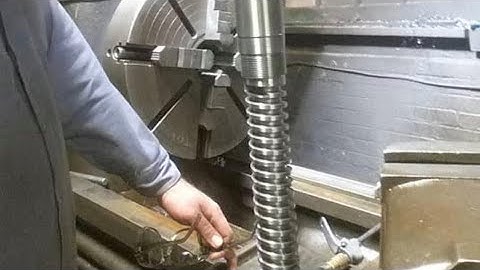 Single point left handed Acme thread machining