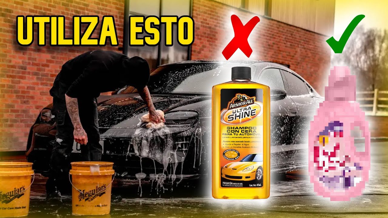 Qué usar para lavar el auto si no tengo shampoo? auto con - YouTube