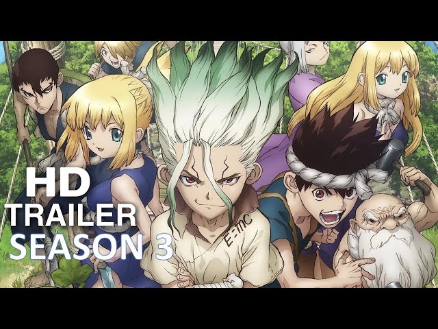 Dr. Stone (3ª Temporada)  Trailer Oficial Legendado 