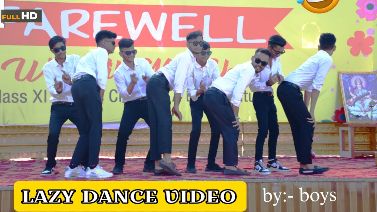Farewell lazy dance | Funny boys dance aayaam career academy sikar ...