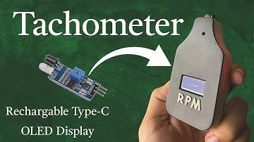 DIY Digital Tachometer | Rechargeable OLED RPM Counter Using IR Sensor