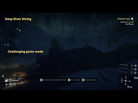 SnowRunner - Прохождение доп. миссии ( Ныряние в реку ) Alaska, USA - Challenging game mode