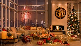 4K Christmas Jazz in Cozy Living Room Ambience | A Tranquil Christmas Evening ❄
