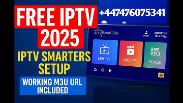 IPTV Smarters Pro 2025 – Full Setup + Free M3U Playlist#FreeM3U#IPTVSmarters#M3UPlaylist#NoBuffering