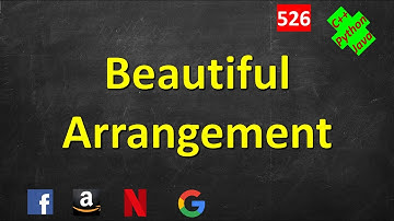 Beautiful Arrangement | LeetCode 526 | C++, Java, Python
