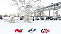 Ice - Blue Water Bridge Sarnia January 2018 - 99.9 The Fox