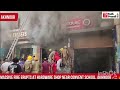🔷 Massive Fire Erupts at Hardware Shop Near Convent School, Akhnoor🚒🔥