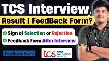🔥TCS Interview Result 2025 | TCS Feedback form on NextStep | Selection/Rejection? |TCS Feedback form