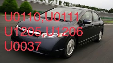 2006-2011 Honda Civic Hybrid 1.3 Stall no power. Fault codes U0110,U0111,U1205,U1206,U0037 Fixed.