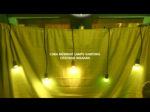 Cara membuat lampu hias gelembung air. 