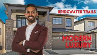 This Bridgwater Trails Home Backs Onto a LAKE | Custom Walkout Tour Winnipeg