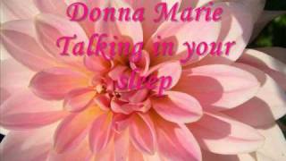 donna marie talking in your sleep chords