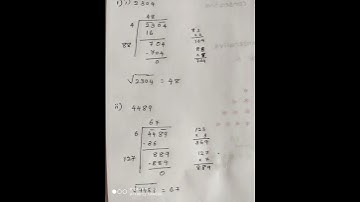 Squares and squareroots. Ex 5.4 qn no. 1 solution. #squaresandsquareroots