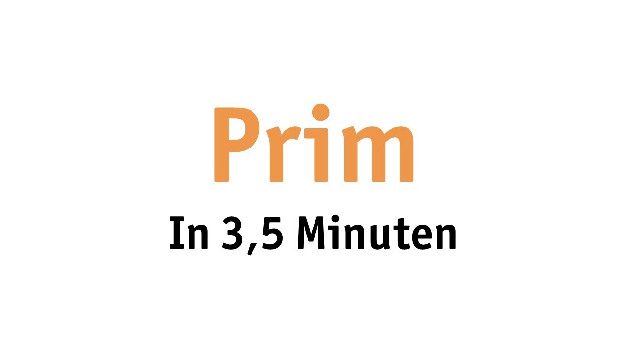 Algorithmus von Prim in 2 Minuten - Übersicht und Beispiel