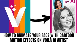 HOW TO ANIMATE YOUR FACE WITH CARTOON MOTION EFFECTS ON VIOLÀ AI ARTIST screenshot 3