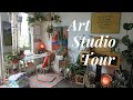 Mini in home art studio tour