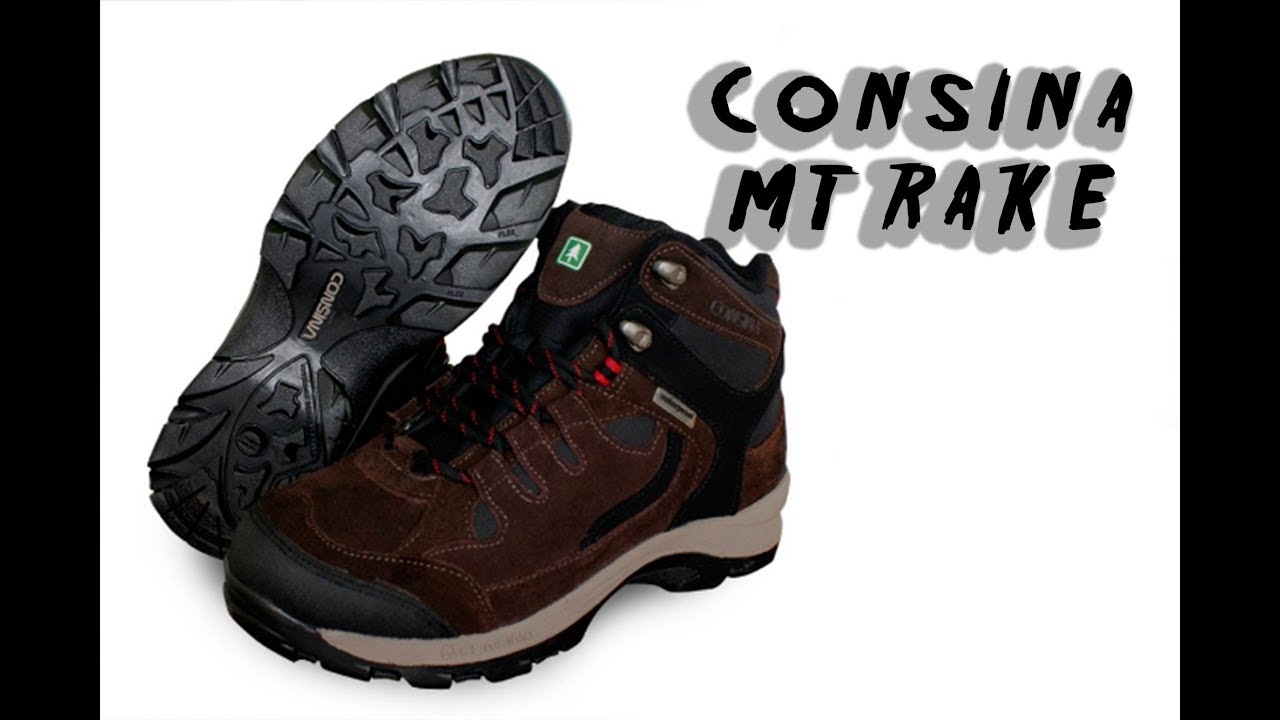  Consina  MT Rake Sepatu Gunung Hiking Shoes  YouTube