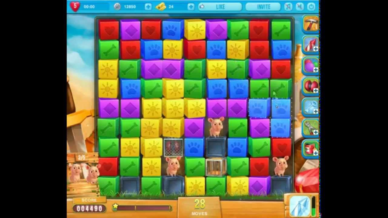 Pet Rescue Saga level 856 no hammers 😈 ►TOBIAS DEAMON◄