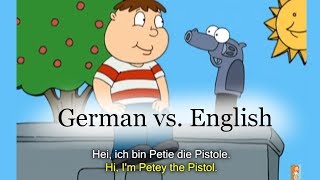 German vs English: Family Guy, Gun Safety