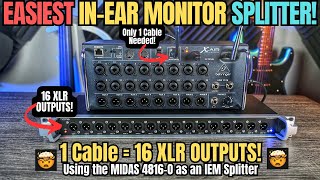 A Device to SIMPLIFY Your IN-EAR MONITOR Setup - MIDAS 4816-O Splitter