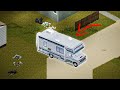 Surviving the zombie apocalypse in a rv  project zomboid