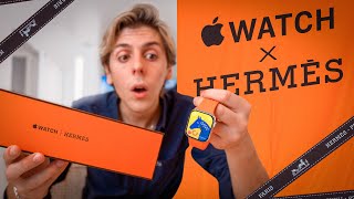 Unboxing the MOST EXPENSIVE APPLE WATCH  (Hermes Series 8)