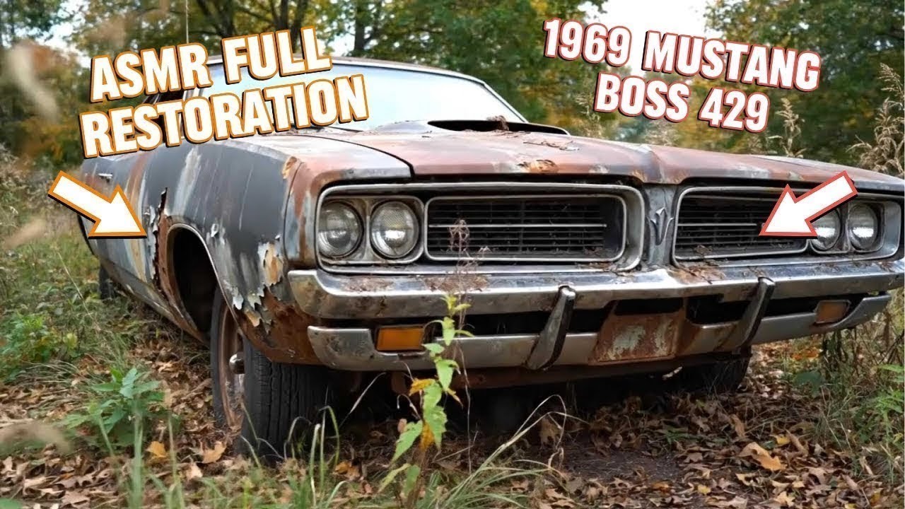 Full ASMR Video Restoration: 1969 Mustang Boss 429 From Rusted Wreck to Showroom Perfection