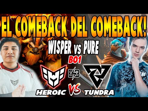 HEROIC vs TUNDRA [BO1] - WISPER, SCOFIELD vs PURE - BLAST SLAM IV DOTA 2