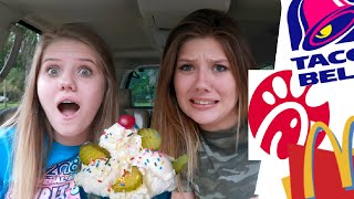 Trying Fans WEIRD Fast Food Orders || Taylor & Vanessa