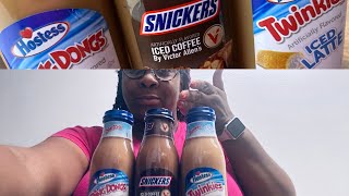Reviewing The Hostess & Snickers Flavored Iced Coffee & Latte ( I’m Shocked At What Happened )