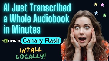 AI Just Transcribed a Whole Audiobook in Minutes Locally! 🔥 (NVIDIA Canary Demo)