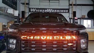 2020 Chevrolet Silverado Backlit Grille and Emergency Strobe Lighting