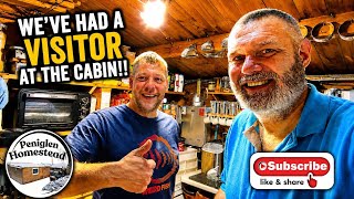 We’ve had a visitor at the cabin