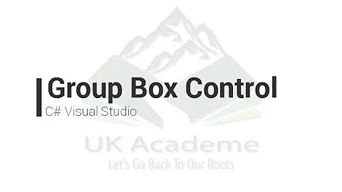 Group Box Control in Visual Studio C#