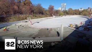 A look at construction on the new rink, pool coming to Central Park