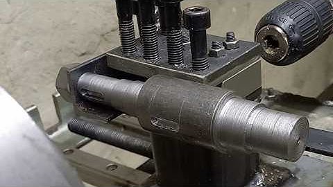 Drill Bit Makes a Precision Keyway on a Homemade Lathe