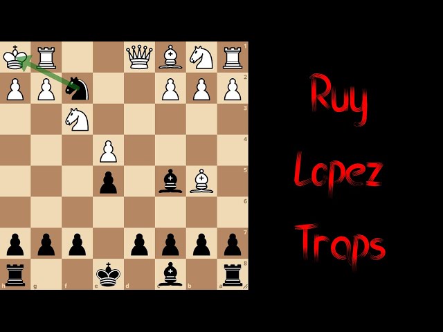 Ruy Lopez opening, Fishing Pole trap : r/chessbeginners