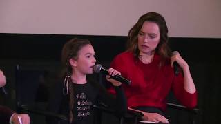 Daisy Ridley Surprises Brooklynn Prince at a Q&A for The Florida Project (2017)