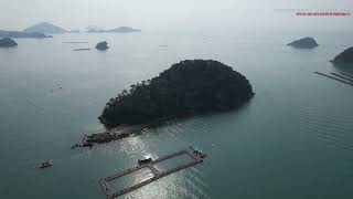 중화항, 쑥섬, 곤리도, 곤리항, 경남 통영시 산양읍 드론영상소스 DJI0083