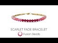 Learn How to Create the Scarlet Fade Bracelet Featuring Swarovski Crystal Scarlet Beads