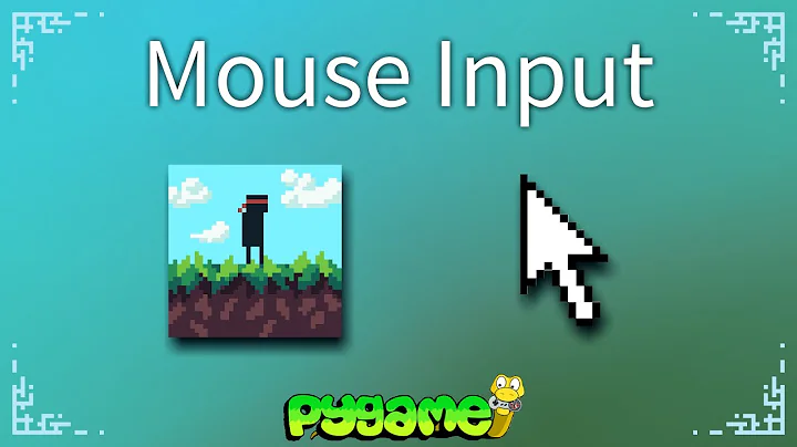Mouse Input - Pygame Tutorial