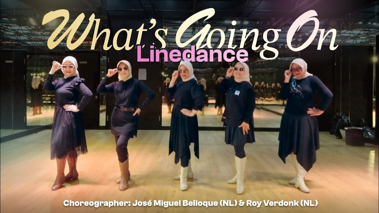What's Going On linedance, choreographer Jose Miguel Belloque Vane (NL) & Roy Verdonk (NL)