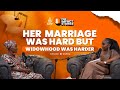 Her marriage was hard but widowhood was harder 💔 #widow #podcast