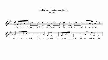 Intermediate Solfege  - Lesson 1