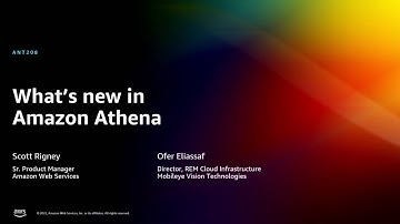 AWS re:Invent 2022 - What’s new in Amazon Athena (ANT208)