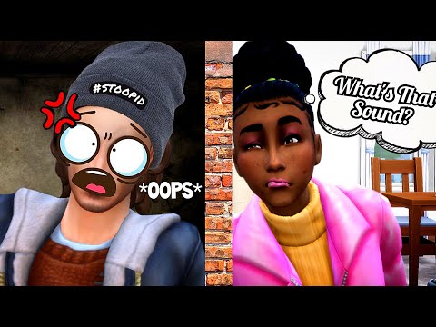 The Sims 4 but there are sims living in the WALLS