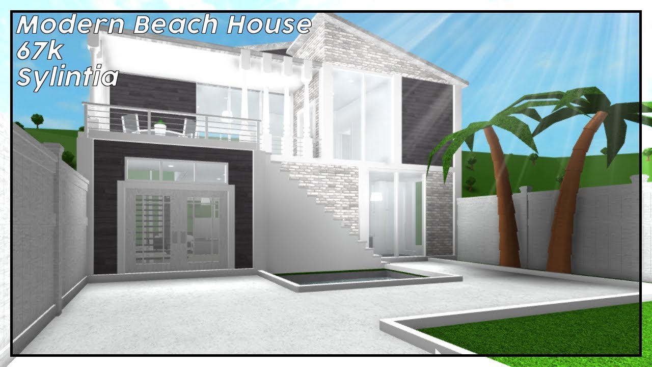 Modern Beach House Bloxburg - roblox welcome to bloxburg modern white bathroom speedbuild