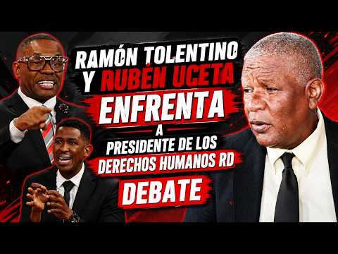 HEATED CONFRONTATION: Ramón Tolentino and Rubén Uceta DEBATE the President of Human Rights