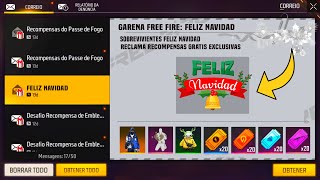 OFICIAL¡ FECHA Y HORA PARA RECLAMAR RECOMPENSAS DE NAVIDAD EN FREE FIRE - NUEVO EVENTO FREE FIRE