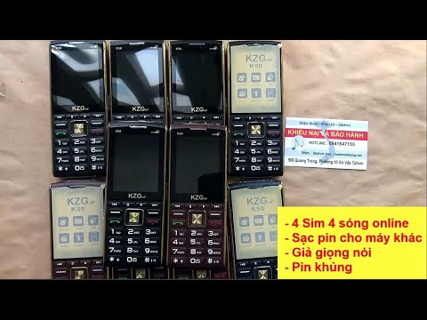 Điện thoại 4 sim mới nhất 2020 KZGup K50